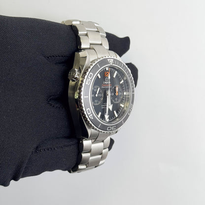 Omega Seamaster Planet Ocean 600M 45.5mm Black Chronograph Dial Watch Ref# 232.30.46.51.01.003