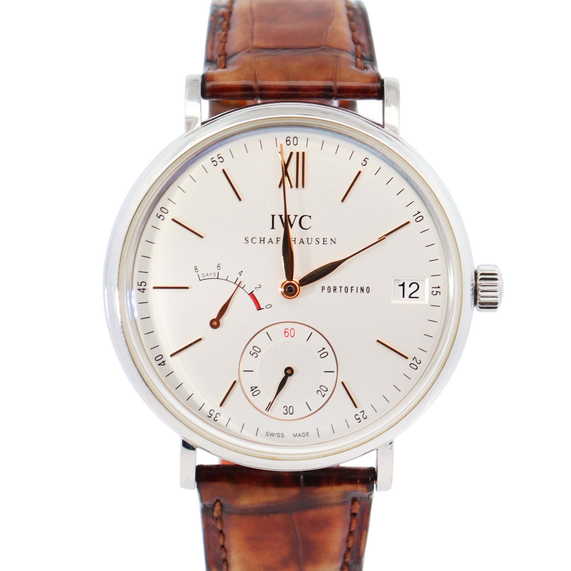 IWC Portofino 45mm Silver Dial Watch Ref# IW510103 - Happy Jewelers Fine Jewelry Lifetime Warranty