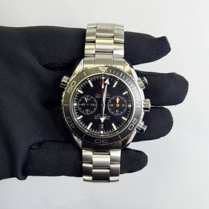 Omega Seamaster Planet Ocean 600M 45.5mm Black Chronograph Dial Watch Ref# 232.30.46.51.01.003