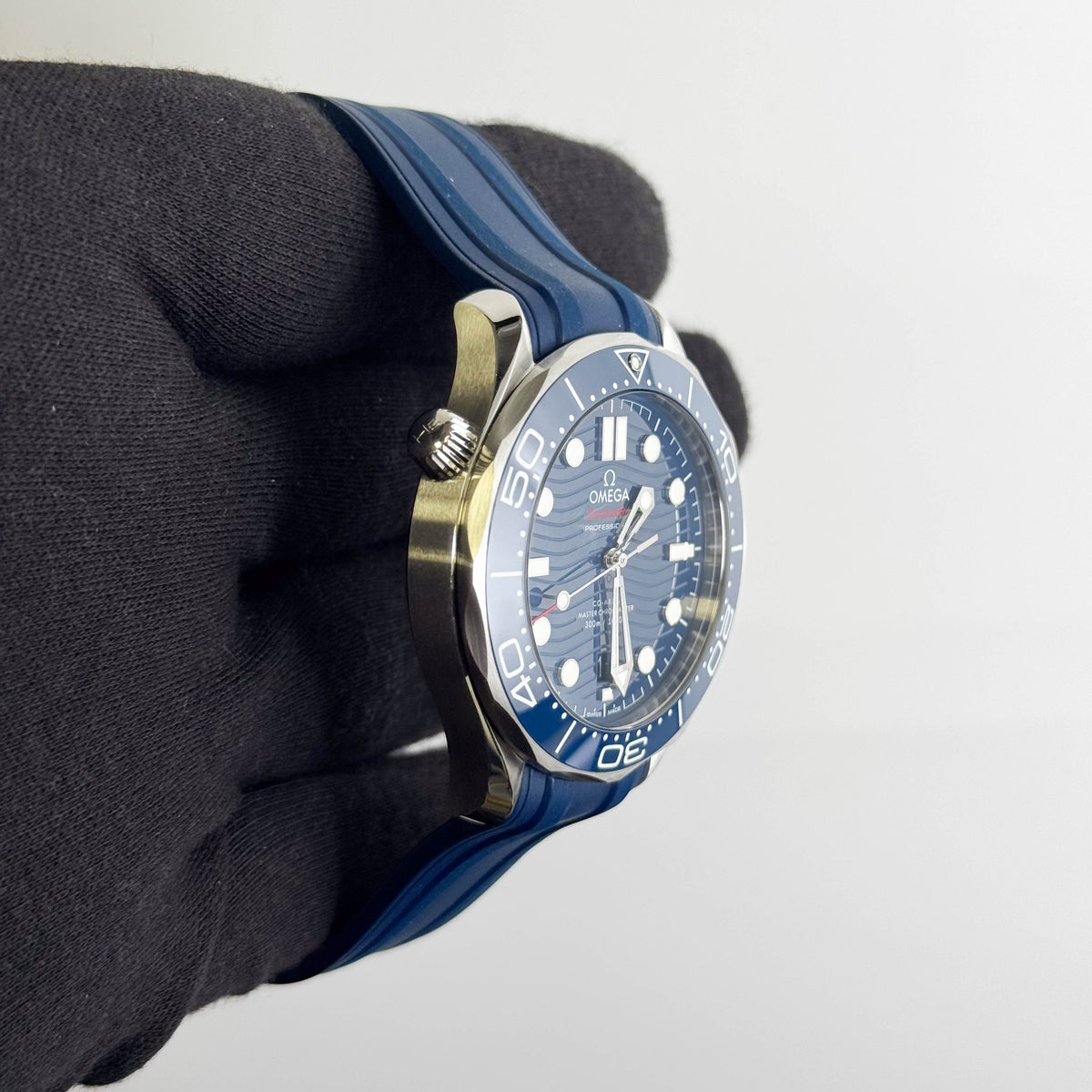 Omega Seamaster 42mm Blue Wave Dial Watch Ref# 210.32.42.20.03.001