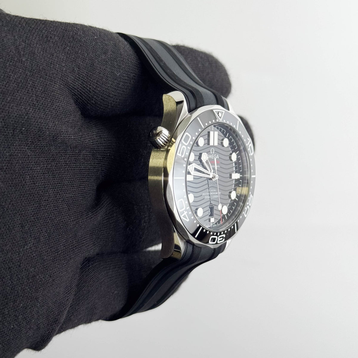 Omega Seamaster 42mm Black Wave Dial Watch Ref# 210.32.42.20.01.001