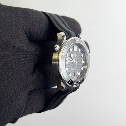 Omega Seamaster 42mm Black Wave Dial Watch Ref# 210.32.42.20.01.001