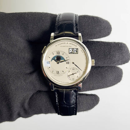A. Lange & Sohne Moonphase 41mm Black Dial Watch Ref# 139.025G