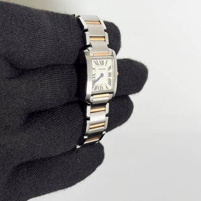 Cartier Tank 20mm White Dial Watch Ref# W51007Q4