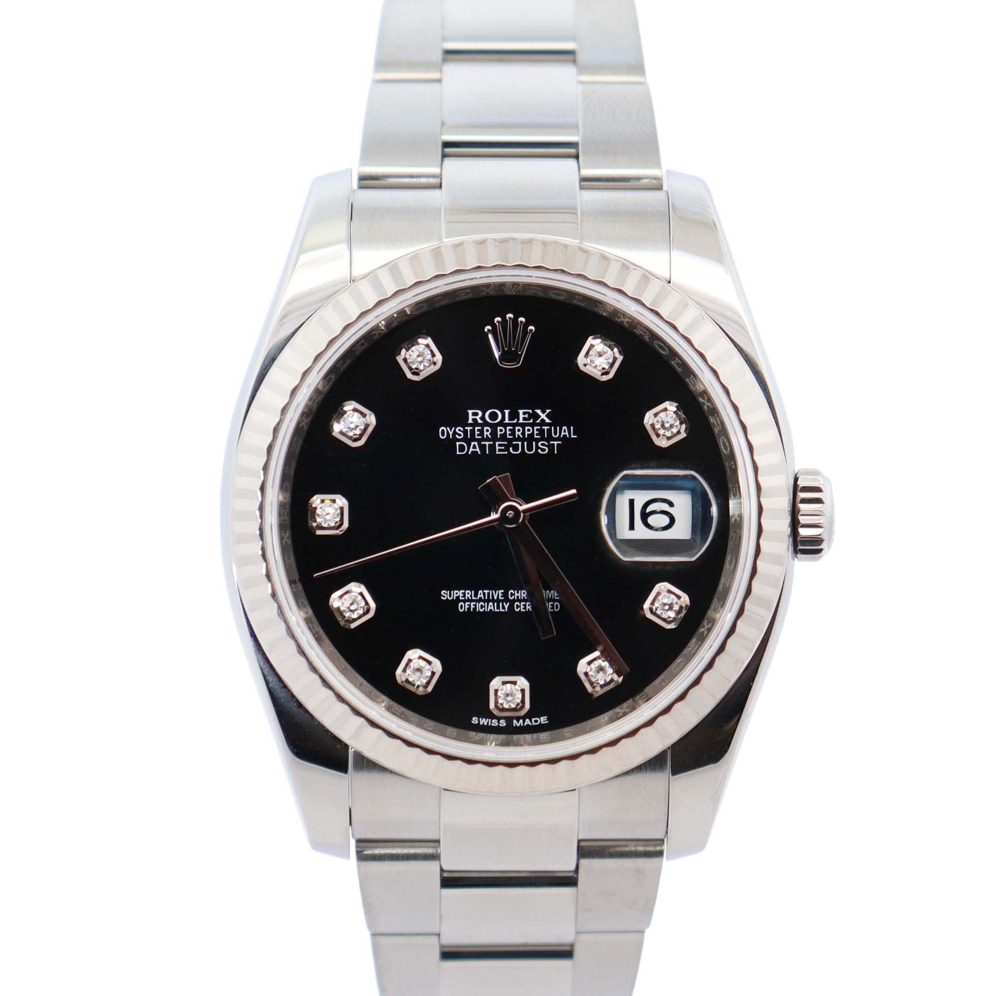 Rolex Datejust 36mm Black Dial Watch Ref# 116234 - Happy Jewelers Fine Jewelry Lifetime Warranty