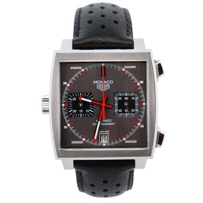 Tag Heuer Monaco 39mm Silver Dial Watch Ref# CAW211B - Happy Jewelers Fine Jewelry Lifetime Warranty