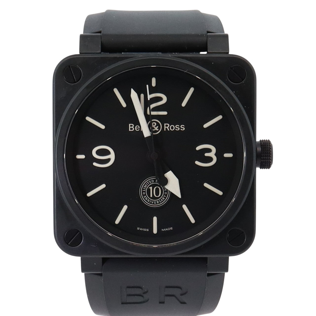Bell & Ross BR01-92 46mm Black Dial Watch Ref# BR01-92 - Happy Jewelers Fine Jewelry Lifetime Warranty
