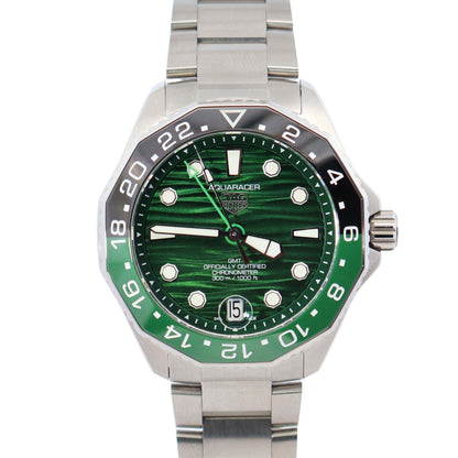 Tag Heuer Aquaracer 42mm Green Dial Watch Ref# WBP5115 - Happy Jewelers Fine Jewelry Lifetime Warranty