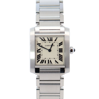 Cartier Tank 25mm Ivory Dial Watch Ref# WSTA0005 - Happy Jewelers Fine Jewelry Lifetime Warranty