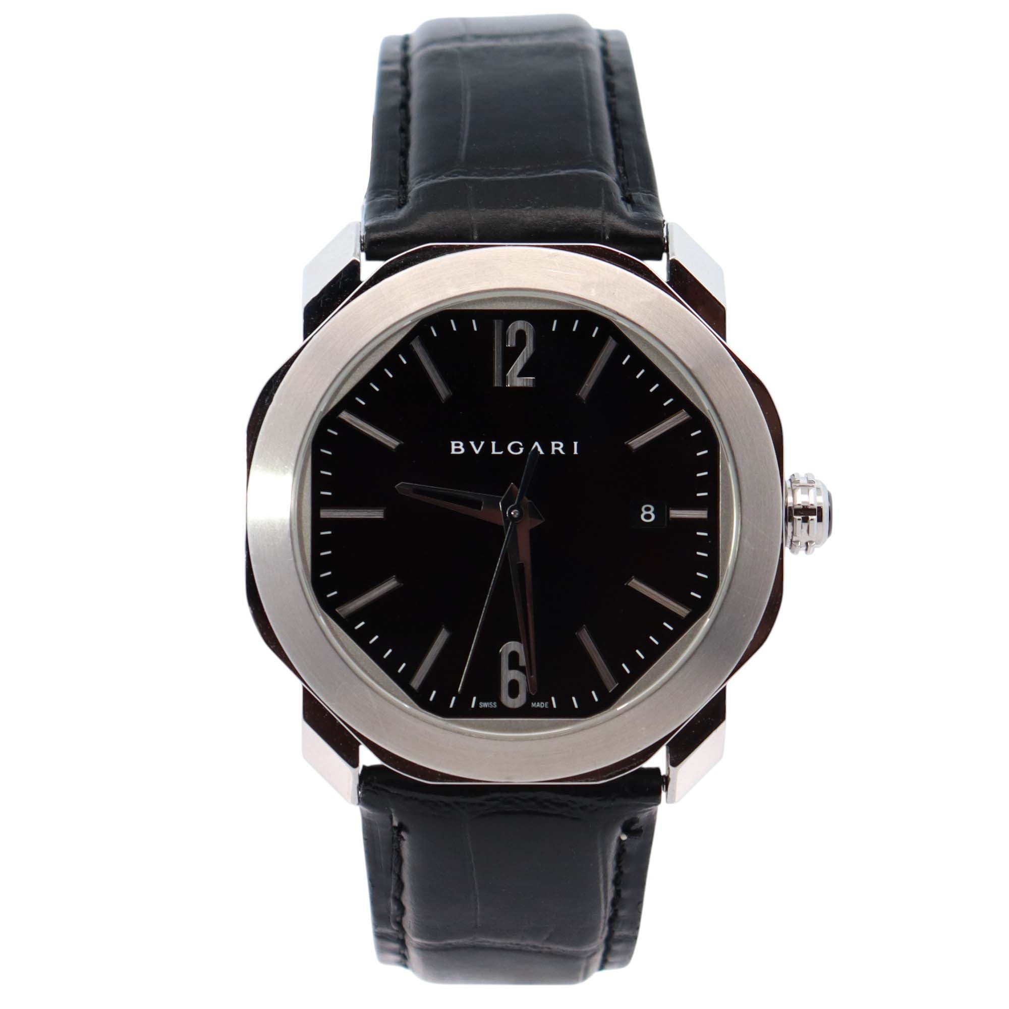 Bvlgari Octo 41mm Brown Dial Watch Ref# 102705 - Happy Jewelers Fine Jewelry Lifetime Warranty