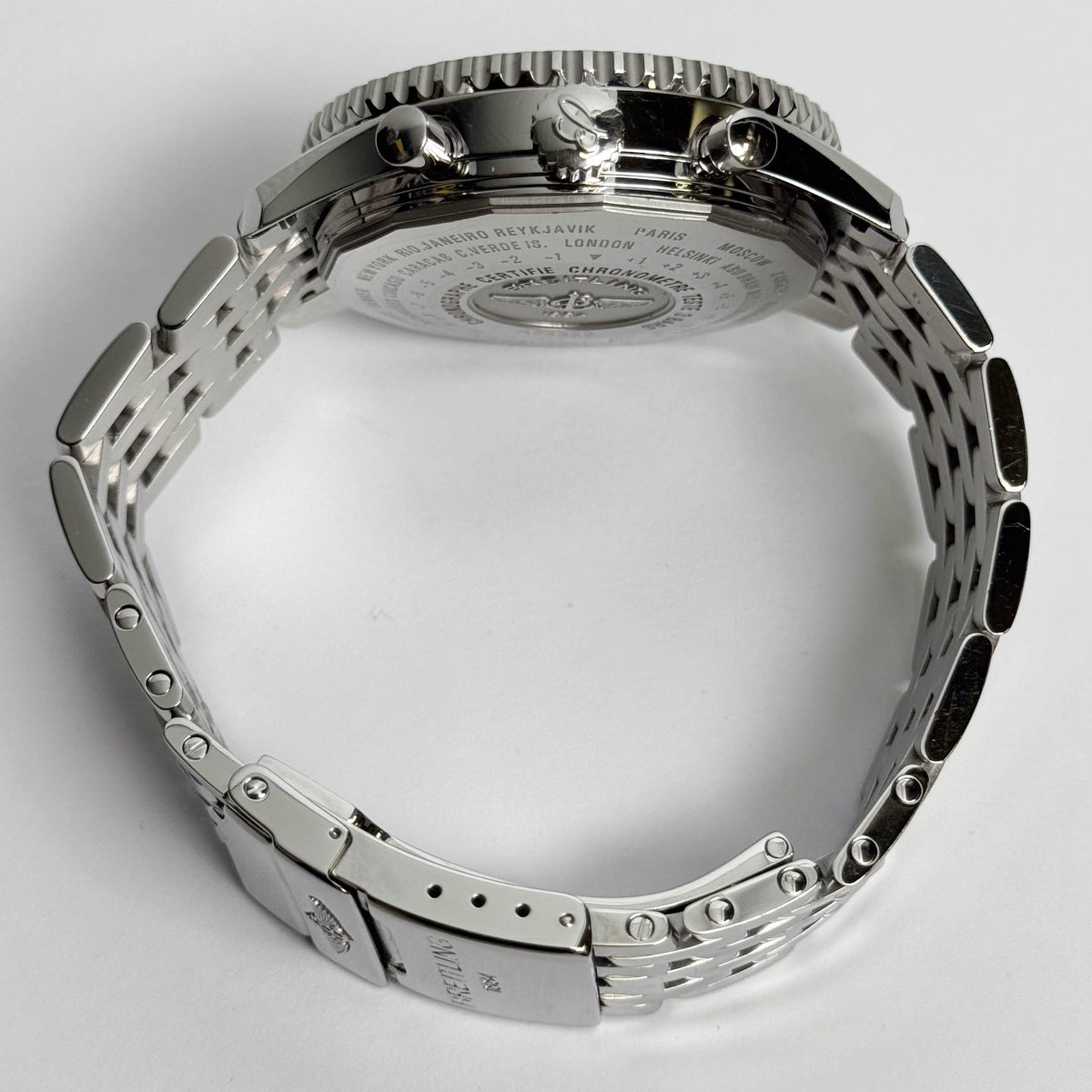 Breitling Navitimer 46mm White Dial Watch Ref# A24322