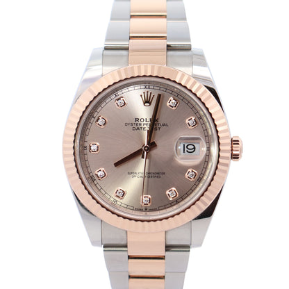 Rolex Datejust 41mm Pink Dial Watch Ref# 126331 - Happy Jewelers Fine Jewelry Lifetime Warranty