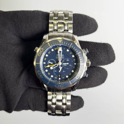 Omega Seamaster 44 mm Blue Dial Watch Ref# 212.30.44.52.03.001