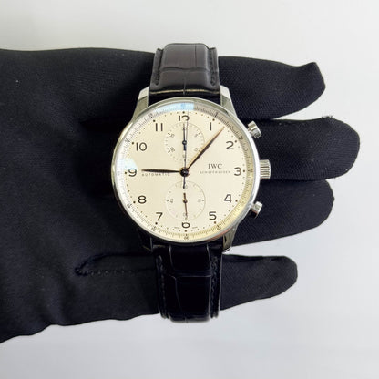 IWC Portuguese 41mm Silver Dial Watch Ref# IW371604