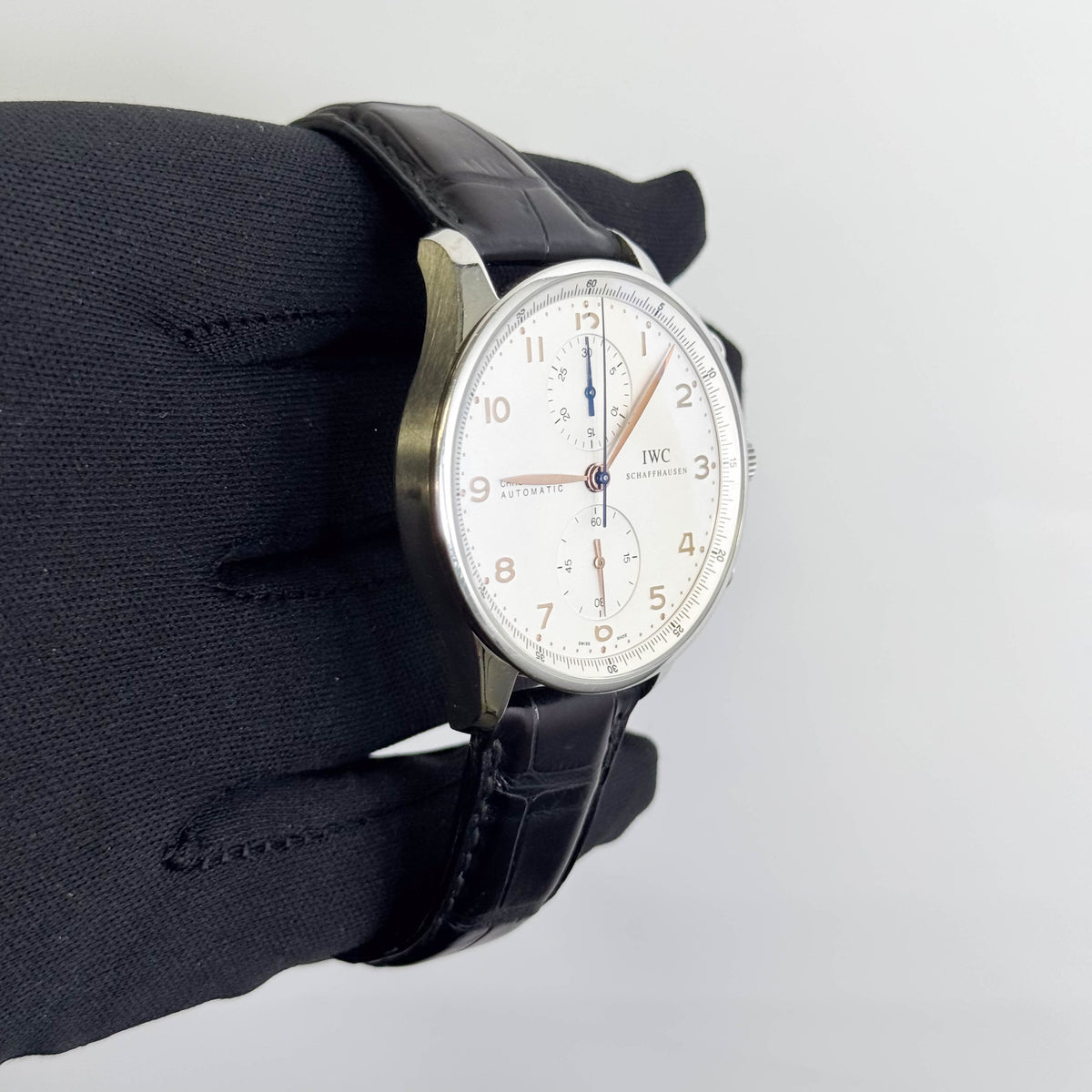 IWC Portuguese 41mm Silver Dial Watch Ref# IW371604