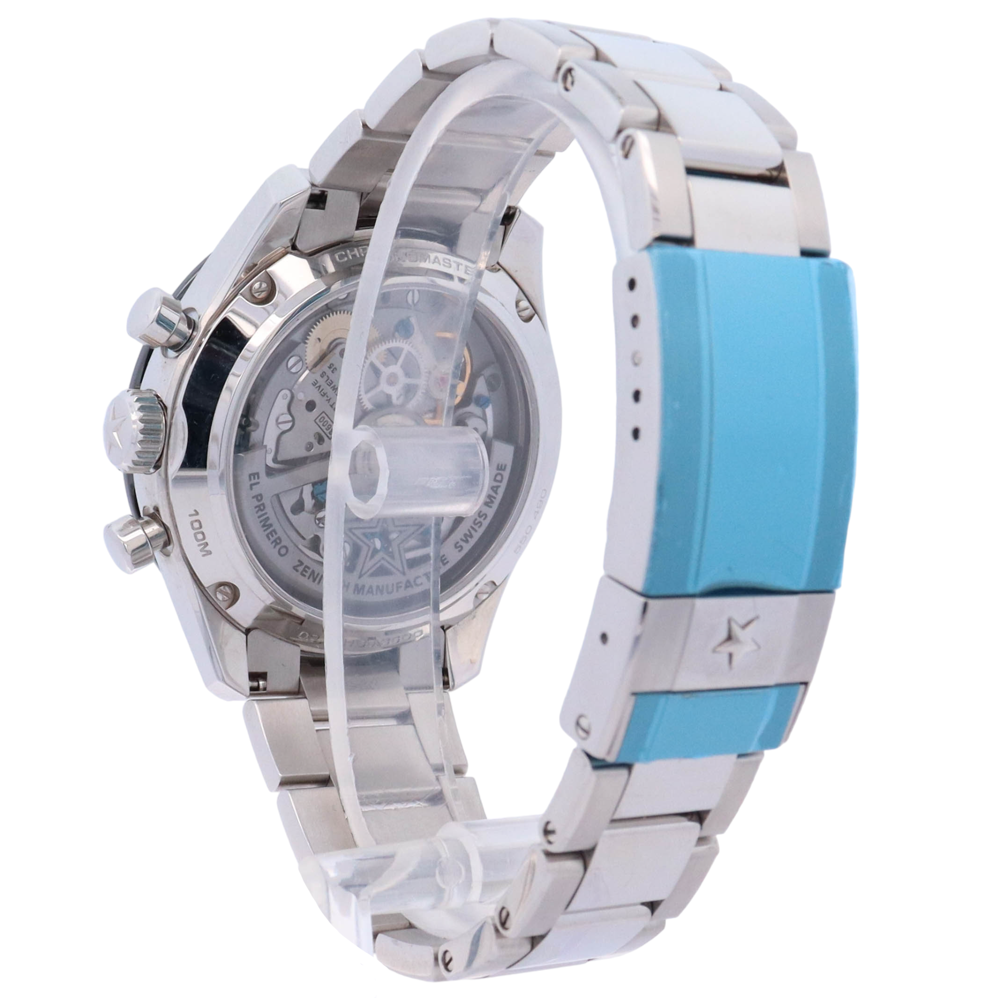 Zenith El Primero Chronomaster Sport 41mm Stainless Steel Black Chronograph Dial Watch Reference# 03.3100.3600/21.M3100 - Happy Jewelers Fine Jewelry Lifetime Warranty