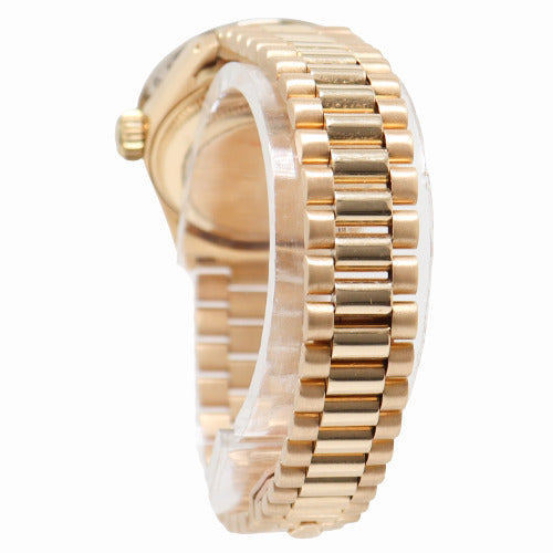 Rolex Ladies Datejust 26mm all 18k Yellow Gold Case, Custom Champagne Diamond Dial Watch Reference# 6917 - Happy Jewelers Fine Jewelry Lifetime Warranty