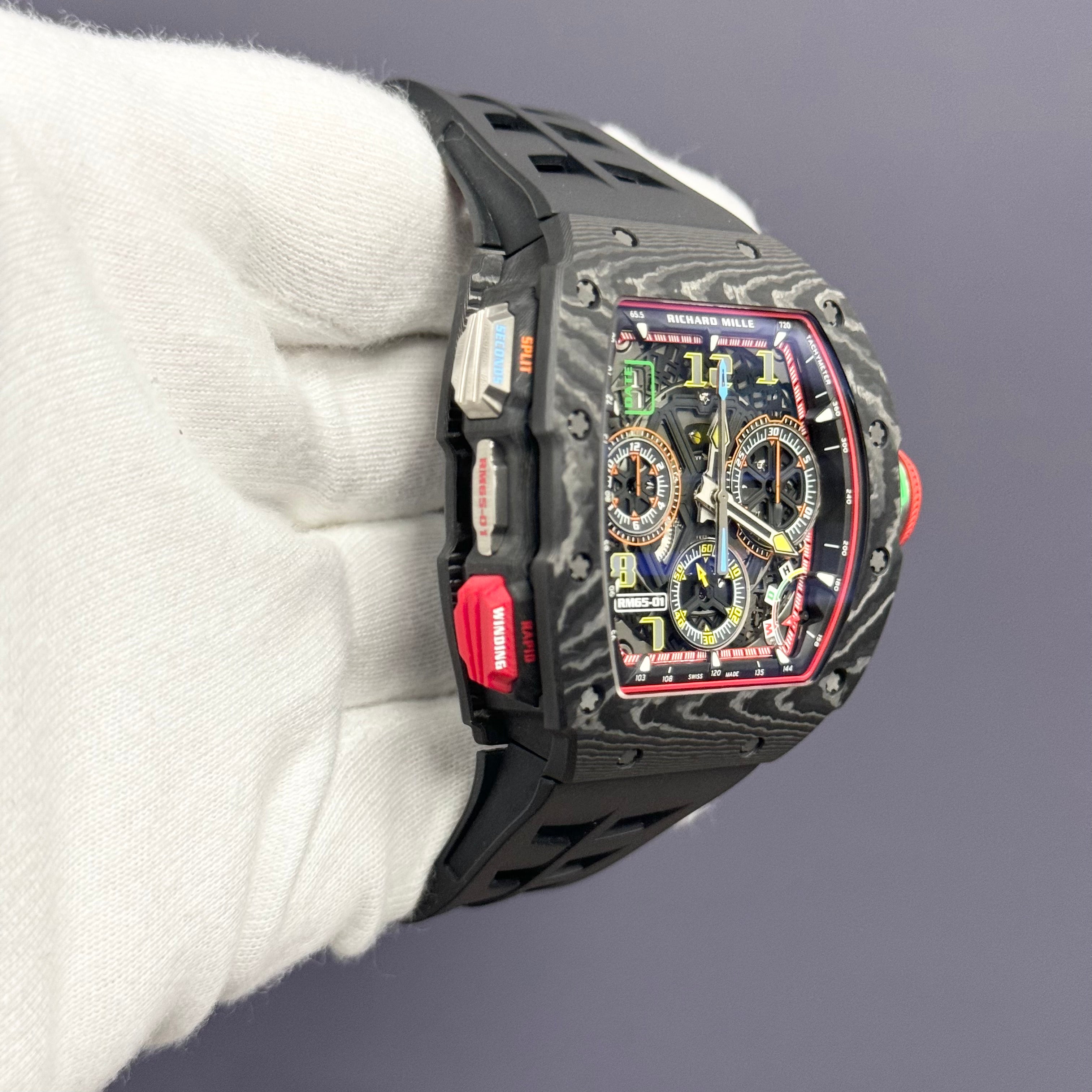 Richard Mille RM65-01 44.50mm Skeleton Dial Watch Ref# RM 65-01 CA - Happy Jewelers Fine Jewelry Lifetime Warranty