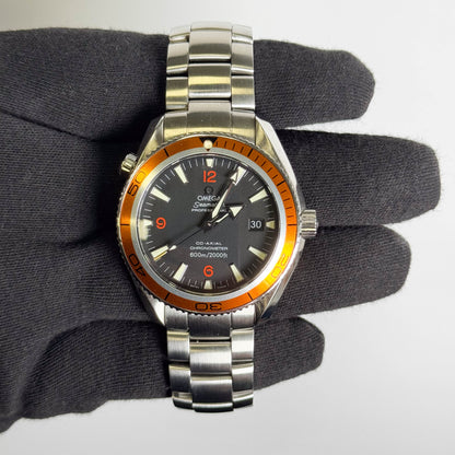 Omega Seamaster Planet Ocean Stainless Steel 42mm Black Stick Dial Watch Ref# 232.30.42.21.01.002