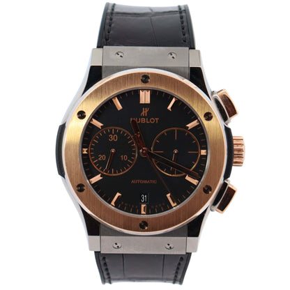Hublot Classic Fusion 45mm Black Dial Watch Ref# 521.NO.1181.LR - Happy Jewelers Fine Jewelry Lifetime Warranty