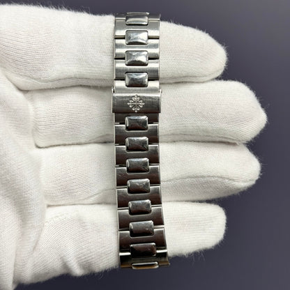Patek Philippe Nautilus 37.5mm White Stick Dial Watch Ref# 3800 - Happy Jewelers Fine Jewelry Lifetime Warranty