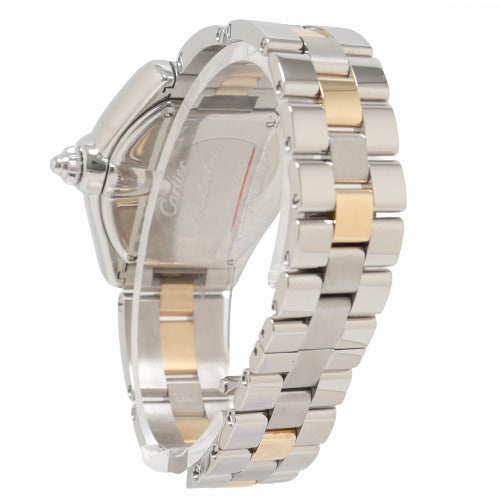 Cartier Ladies Roadster Stainless Steel and Yellow Gold 31mm Silver Roman Dial Watch Reference# 2675 - Happy Jewelers Fine Jewelry Lifetime Warranty