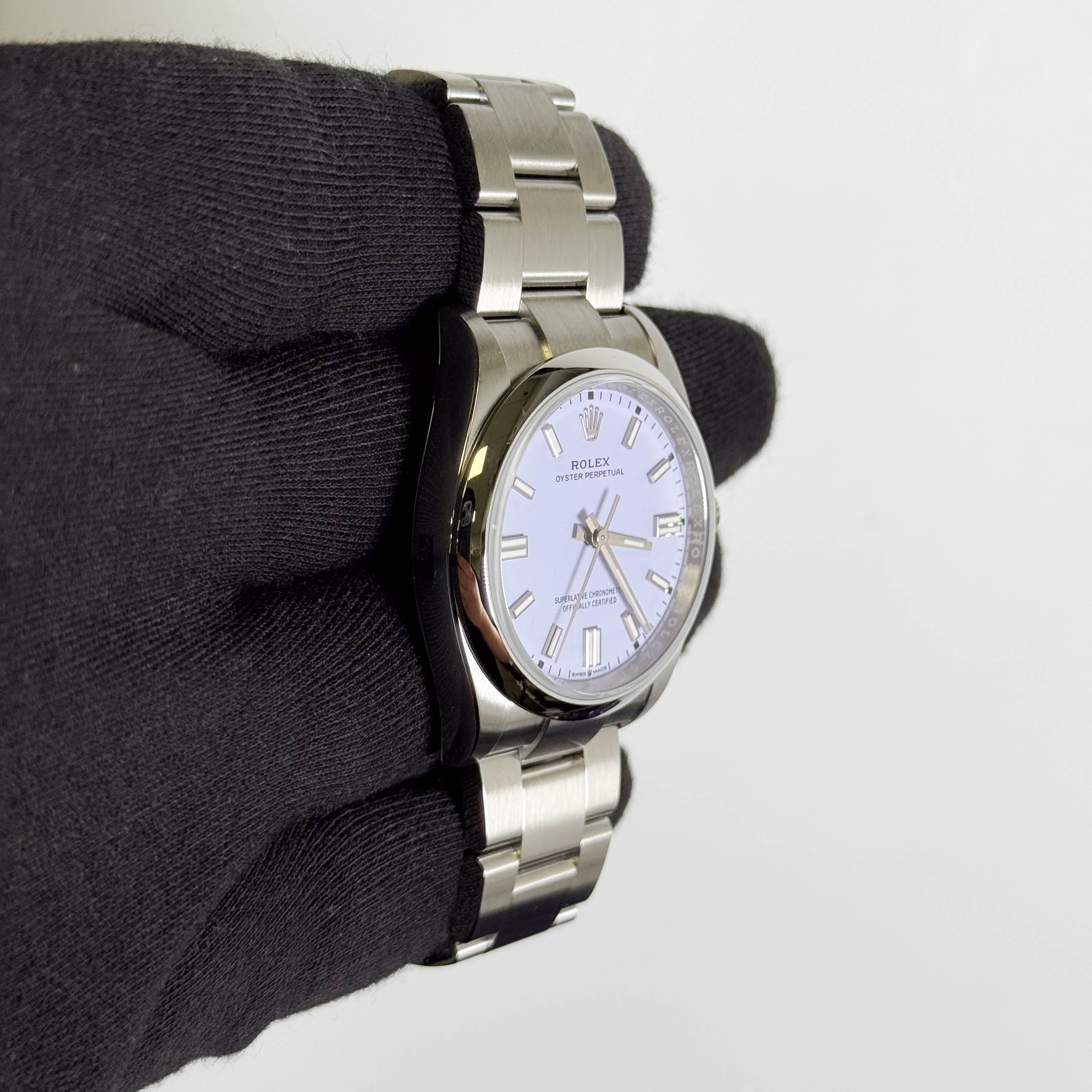 Rolex Oyster Perpetual 36mm Lilac Dial Watch Ref# 126000