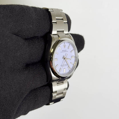 Rolex Oyster Perpetual 36mm Lilac Dial Watch Ref# 126000