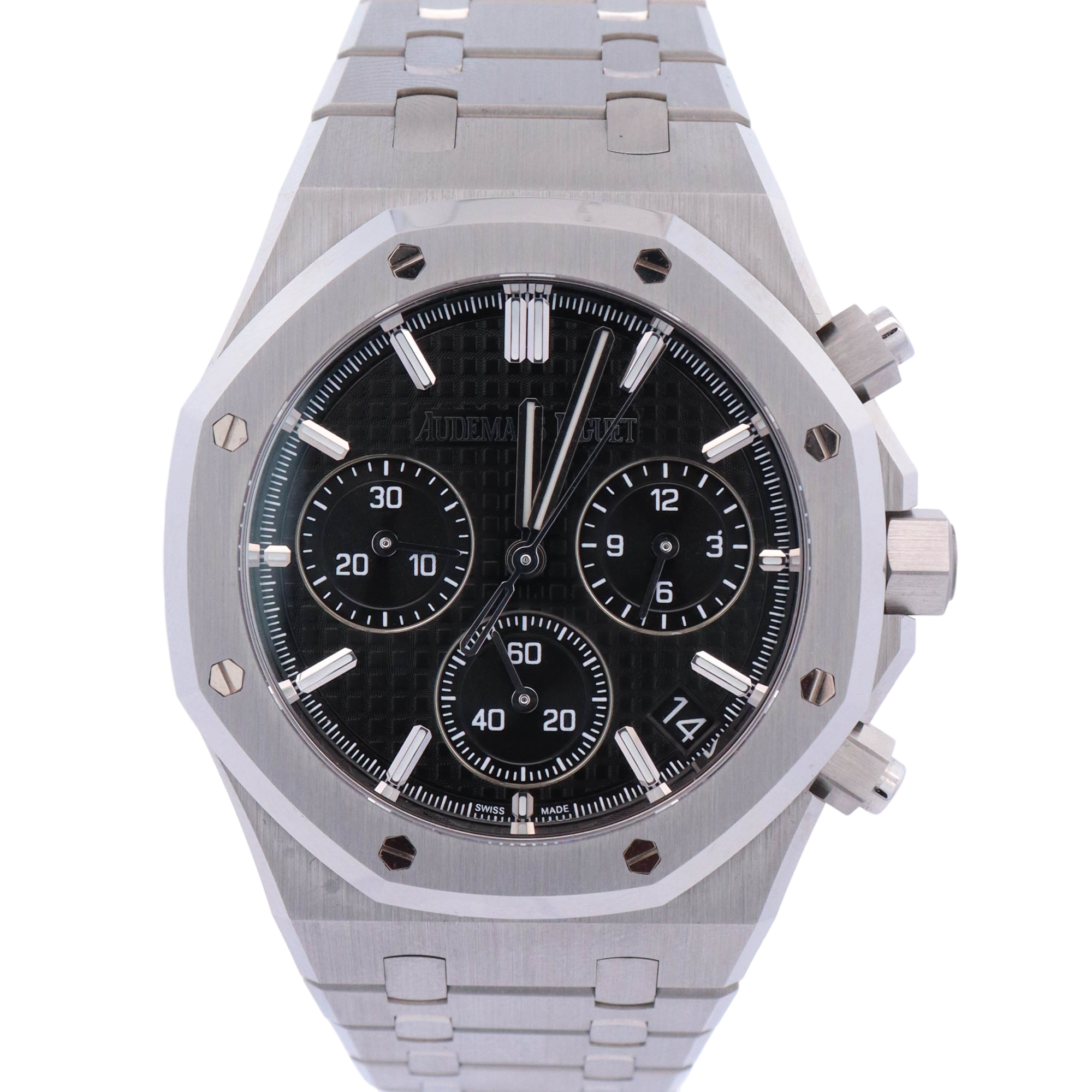 Audemars Piguet Royal Oak 41mm Black Dial Watch Ref# 26240ST.OO.1320ST.06 - Happy Jewelers Fine Jewelry Lifetime Warranty