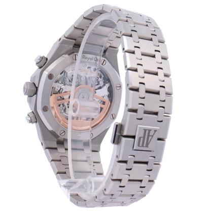 Audemars Piguet Royal Oak 41mm Stainless Steel Black Chronograph Dial Watch Reference# 26240ST.OO.1320ST.06 - Happy Jewelers Fine Jewelry Lifetime Warranty