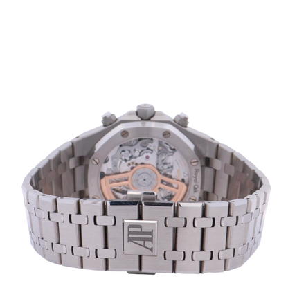 Audemars Piguet Royal Oak 41mm Stainless Steel Black Chronograph Dial Watch Reference# 26240ST.OO.1320ST.06 - Happy Jewelers Fine Jewelry Lifetime Warranty