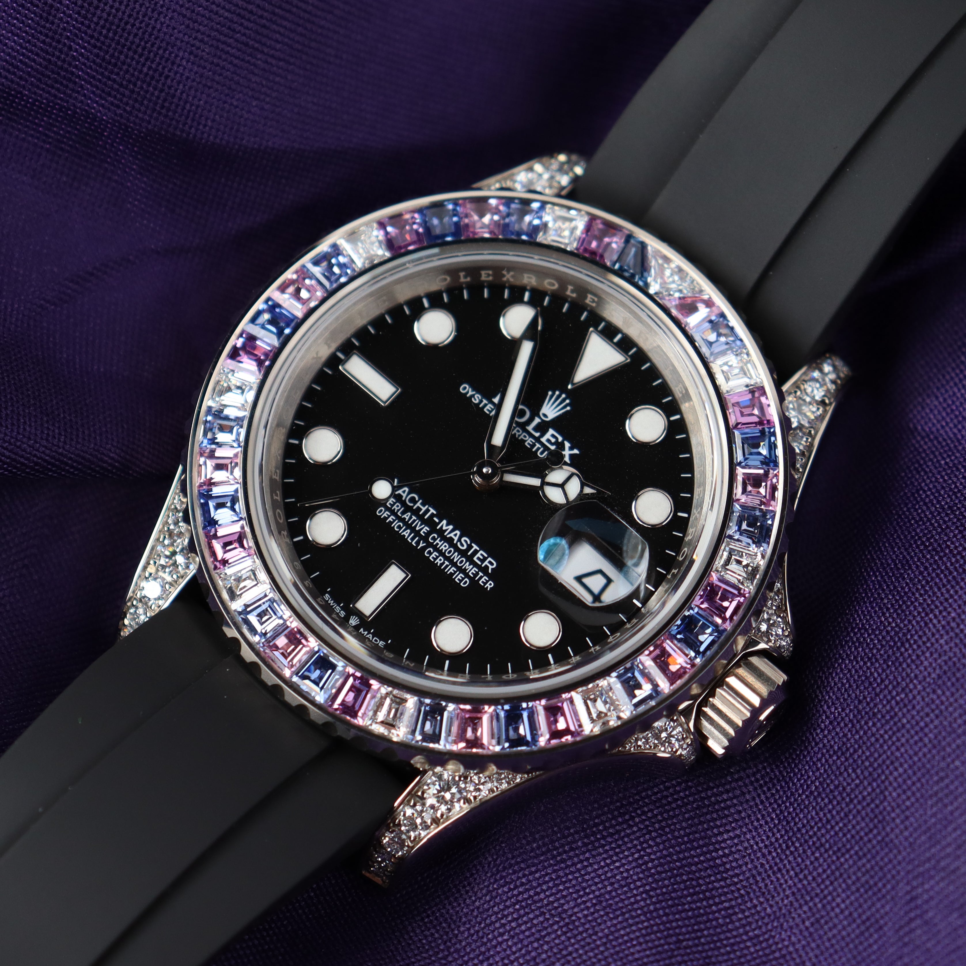 Rolex Yacht-Master 40mm Black Dial Watch Ref# 126679SABR - Happy Jewelers Fine Jewelry Lifetime Warranty