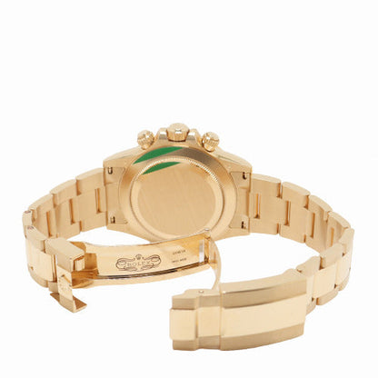 Rolex Mens Daytona Yellow Gold 40mm Black Chronograph Diamond Dial Watch Ref# 116508 - Happy Jewelers Fine Jewelry Lifetime Warranty