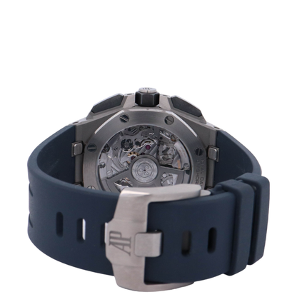 Royal Oak Offshore 43mm Stainless Steel  Blue Chronograph Dial Watch Reference# 26420TI.OO.A027CA.01 - Happy Jewelers Fine Jewelry Lifetime Warranty