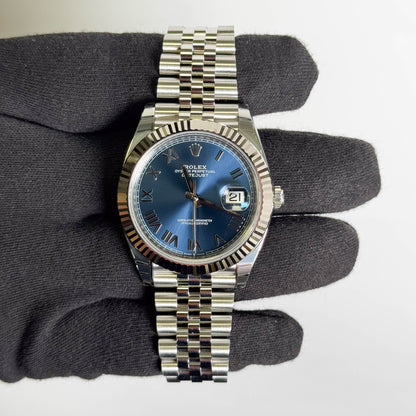 Rolex Datejust 41mm Blue Dial Watch Ref# 126334