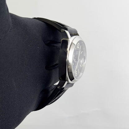 Panerai Luminor Marina Acciaio 44mm Black Dial Watch Ref: PAM00104