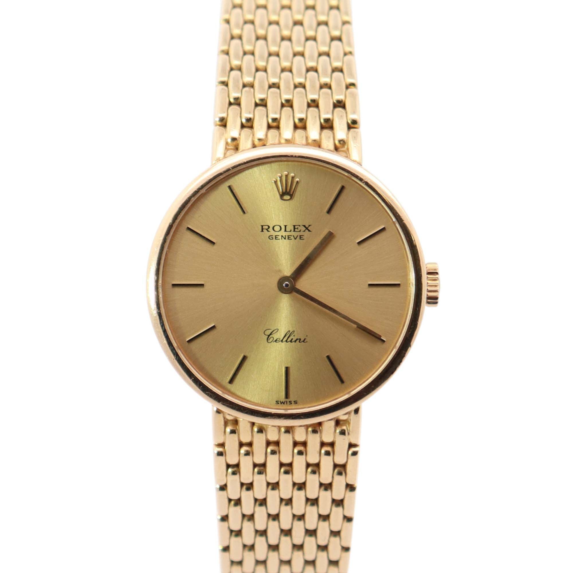 Rolex Cellini 26mm Champagne Dial Watch Ref# 5041 - Happy Jewelers Fine Jewelry Lifetime Warranty