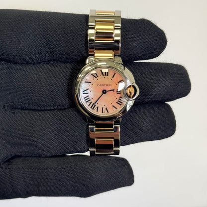 Cartier Ballon Bleu 28mm Mother Of Pearl Dial Watch Ref# W6920034 - Happy Jewelers Fine Jewelry Lifetime Warranty