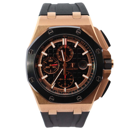 Audemars Piguet Royal Oak 44mm Black Dial Watch Ref# 26401RO.OO.A002CA.02 - Happy Jewelers Fine Jewelry Lifetime Warranty