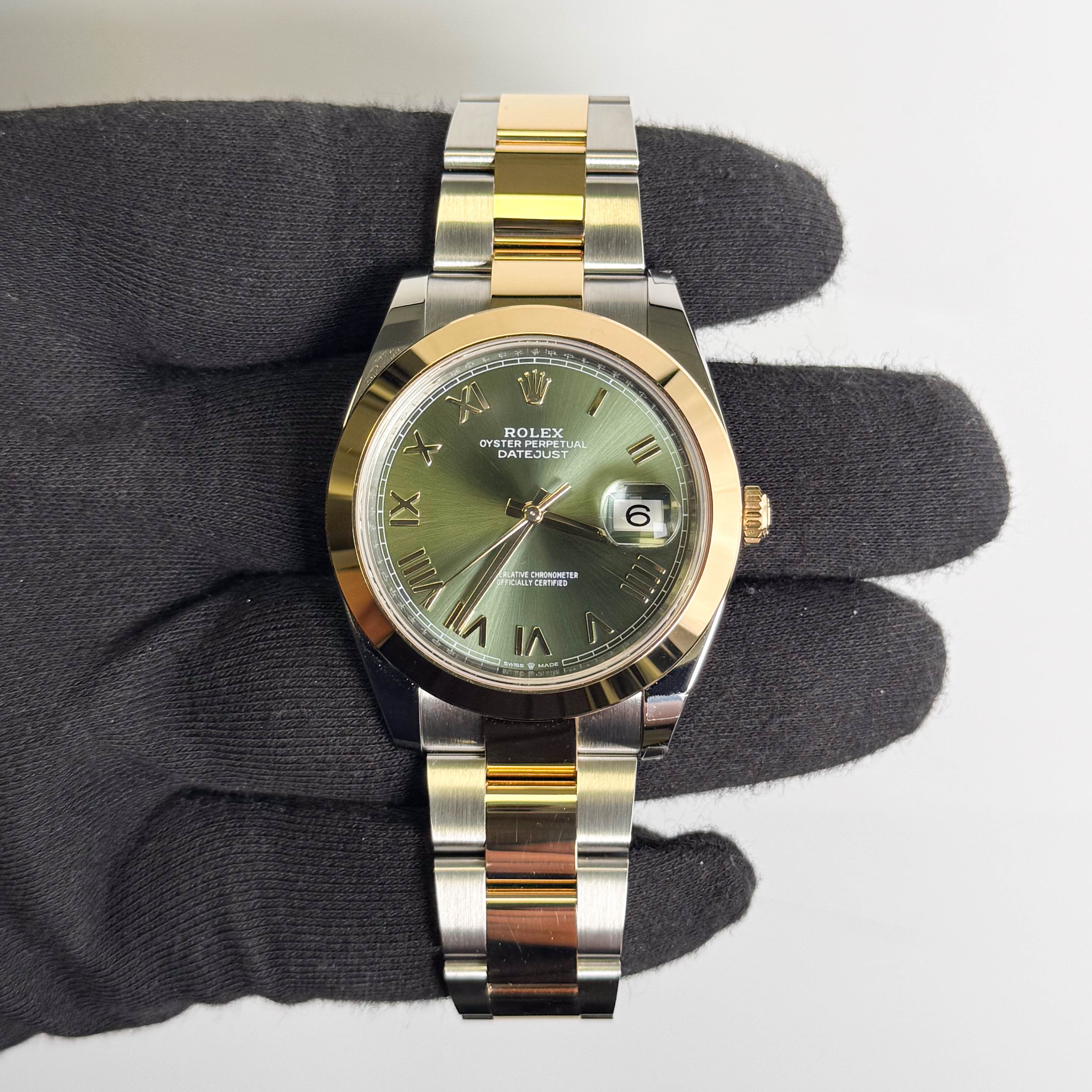 Rolex Datejust 41mm Green Dial Watch Ref# 126303