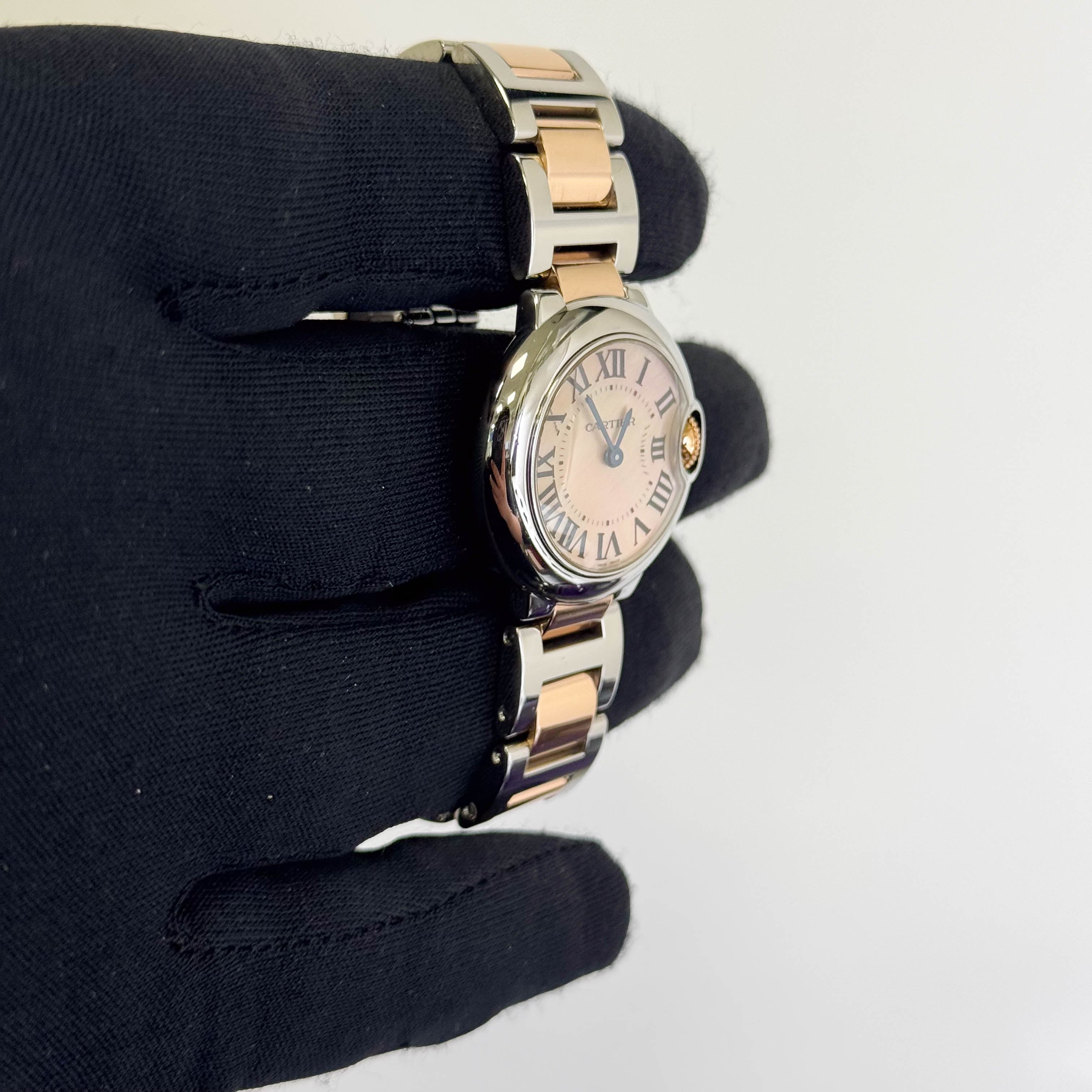 Cartier Ballon Bleu 28mm Mother Of Pearl Dial Watch Ref# W6920034 - Happy Jewelers Fine Jewelry Lifetime Warranty