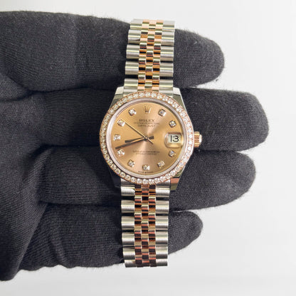 Rolex Datejust 31mm Pink Dial Watch Ref# 278381RBR