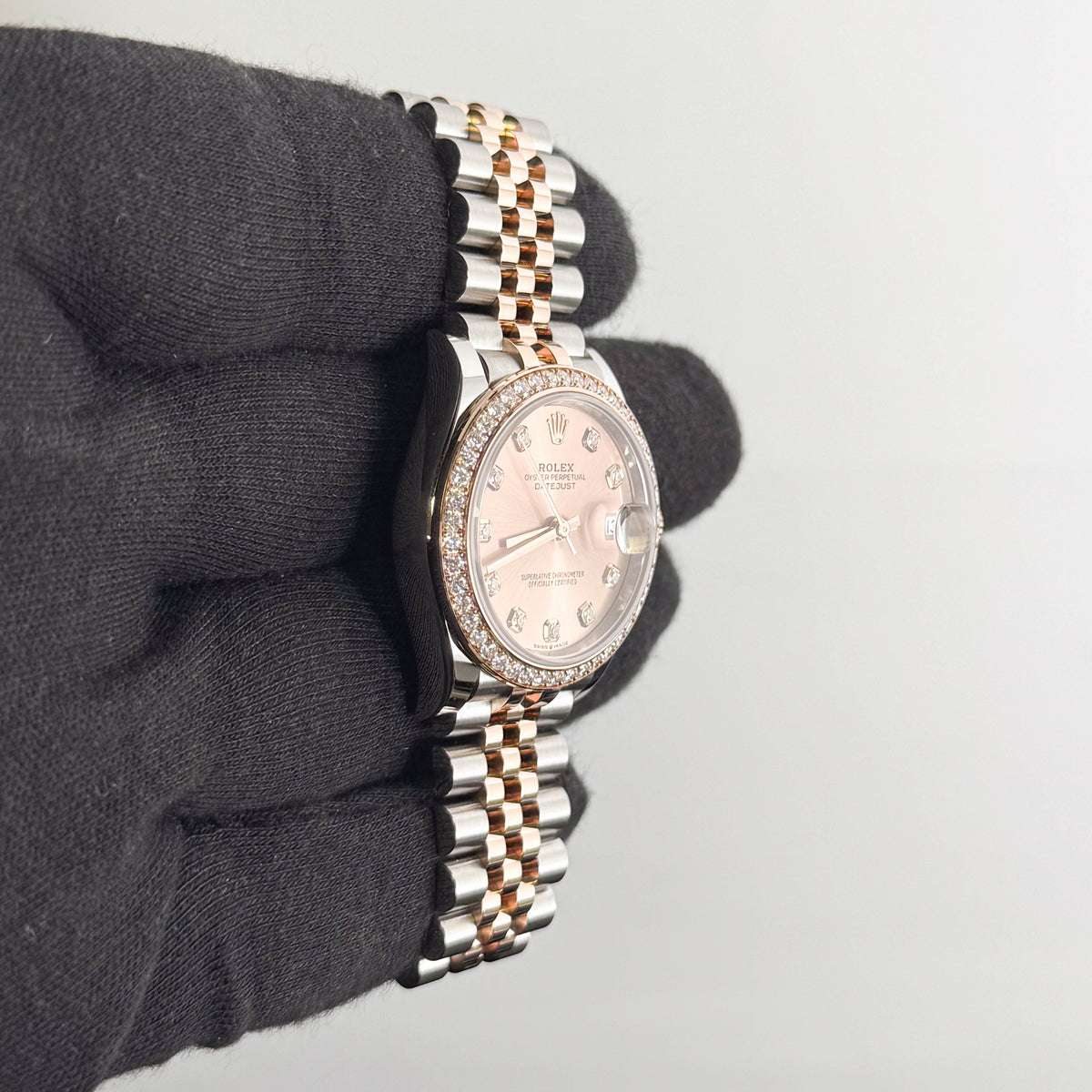 Rolex Datejust 31mm Pink Dial Watch Ref# 278381RBR