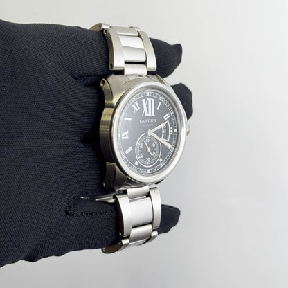 Cartier Calibre 42mm Black Dial Watch Ref# W7100016
