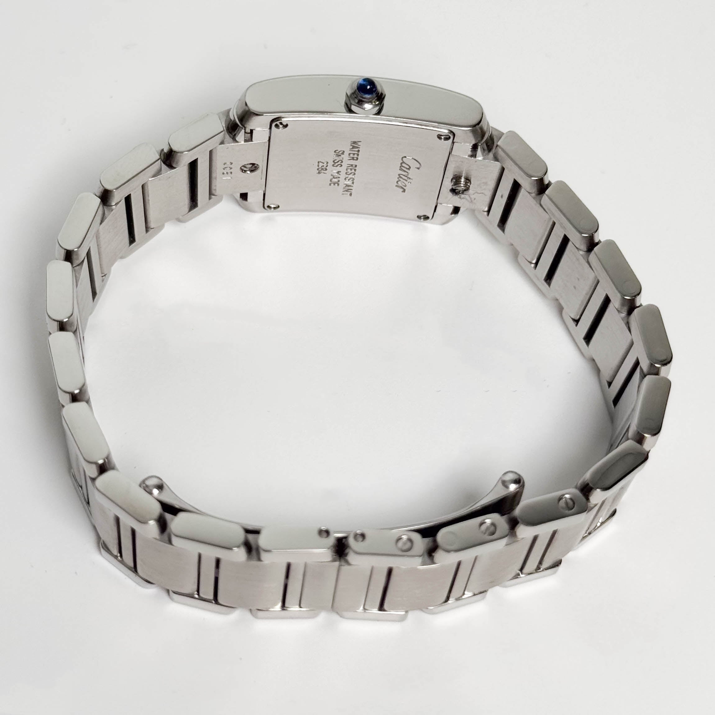 Cartier Tank Stainless Steel 20mm Ivory Dial Watch Ref# W51008Q3 - Happy Jewelers Fine Jewelry Lifetime Warranty