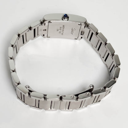 Cartier Tank Stainless Steel 20mm Ivory Dial Watch Ref# W51008Q3 - Happy Jewelers Fine Jewelry Lifetime Warranty