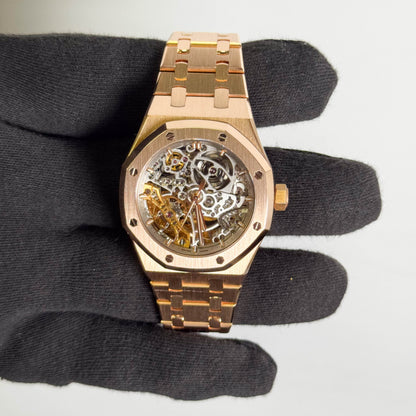 Audemars Piguet Royal Oak 37mm Open Work Dial Watch Ref# 15467OR.OO.1256OR.02