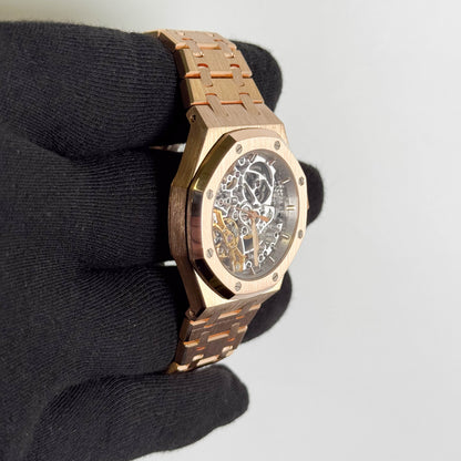 Audemars Piguet Royal Oak 37mm Open Work Dial Watch Ref# 15467OR.OO.1256OR.02