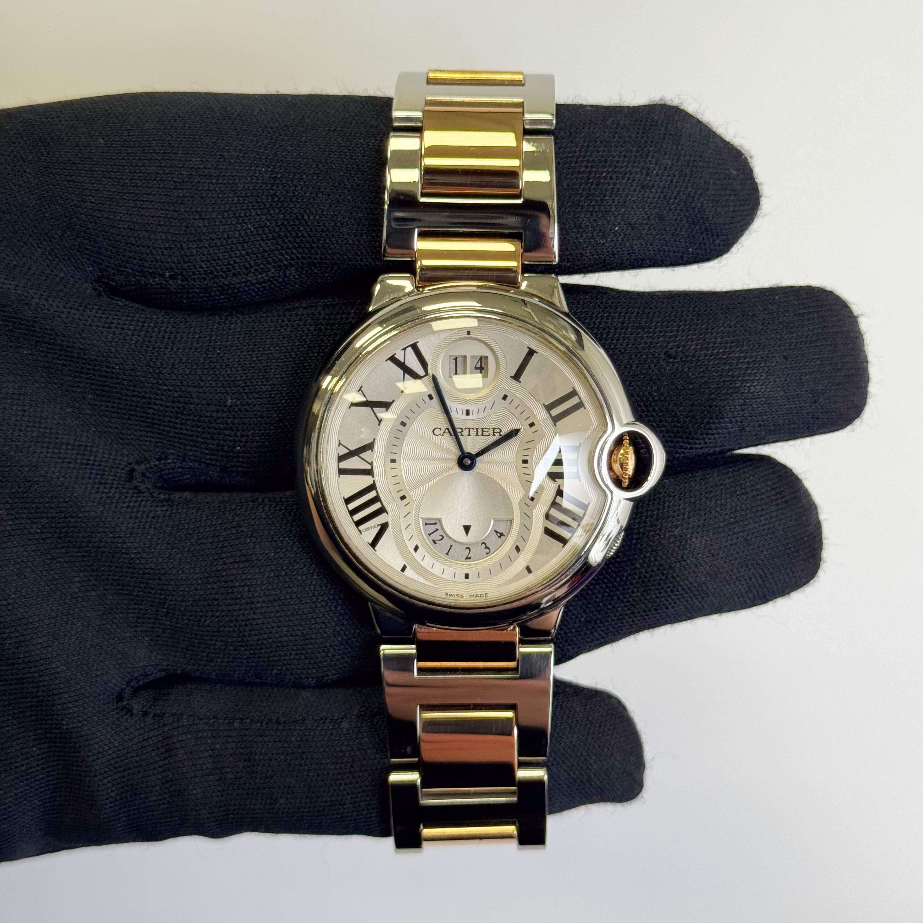 Cartier Ballon Bleu 42mm Silver Dial Watch Ref# W6920027 - Happy Jewelers Fine Jewelry Lifetime Warranty