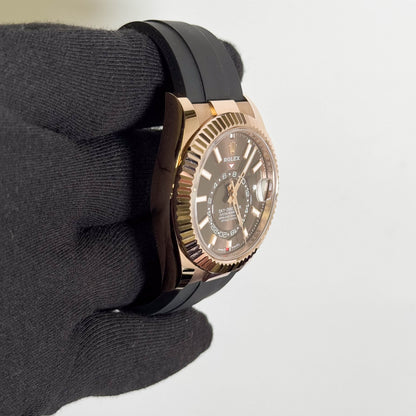 Rolex Sky-Dweller 42mm Chocolate Dial Watch Ref# 336235